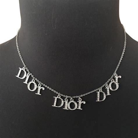 dior jewelry silver|Dior necklaces for women.